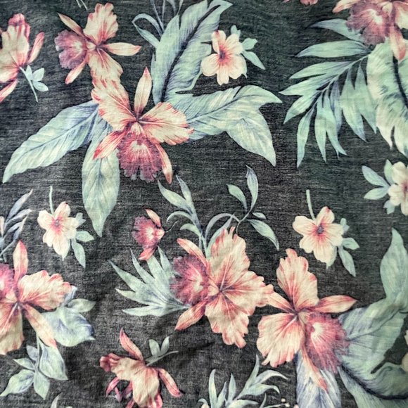 Muted Floral SUmmer Short Sleeve 100% Cotton [Cactus for Denim & Flower] - Picture 8 of 8